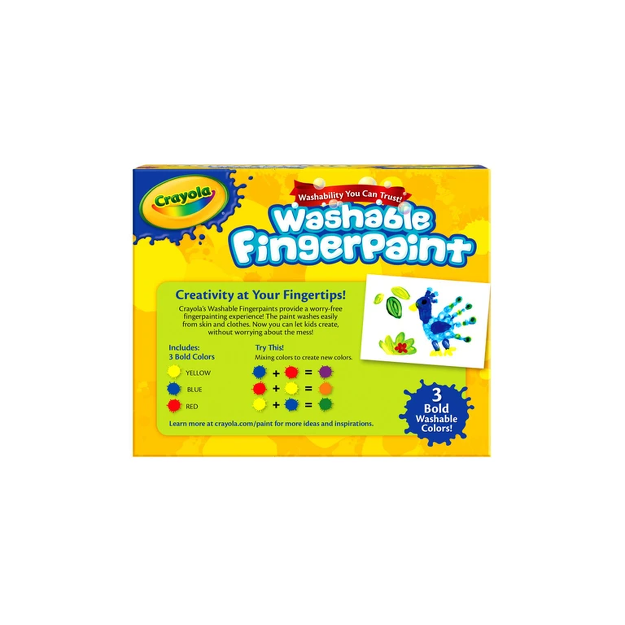 Crayola® 3ct Washable Fingerpaints