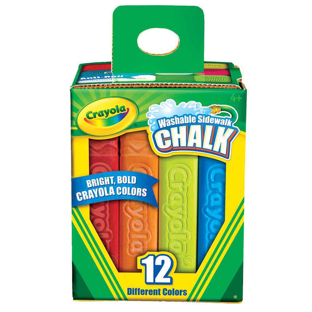Crayola 12 Pack Sidewalk Chalk Boxed - Toyworld NZ
