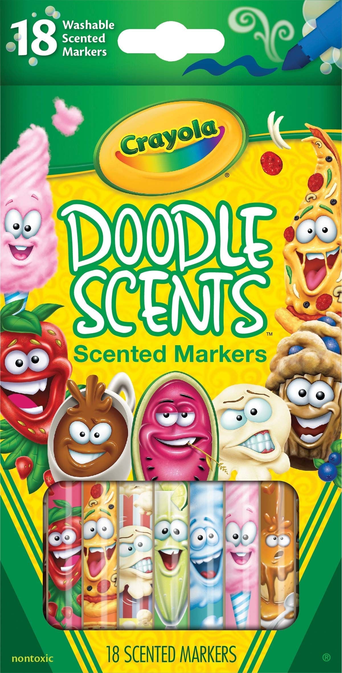 Crayola Doodle Scents Washable Scented Markers 18 Pack