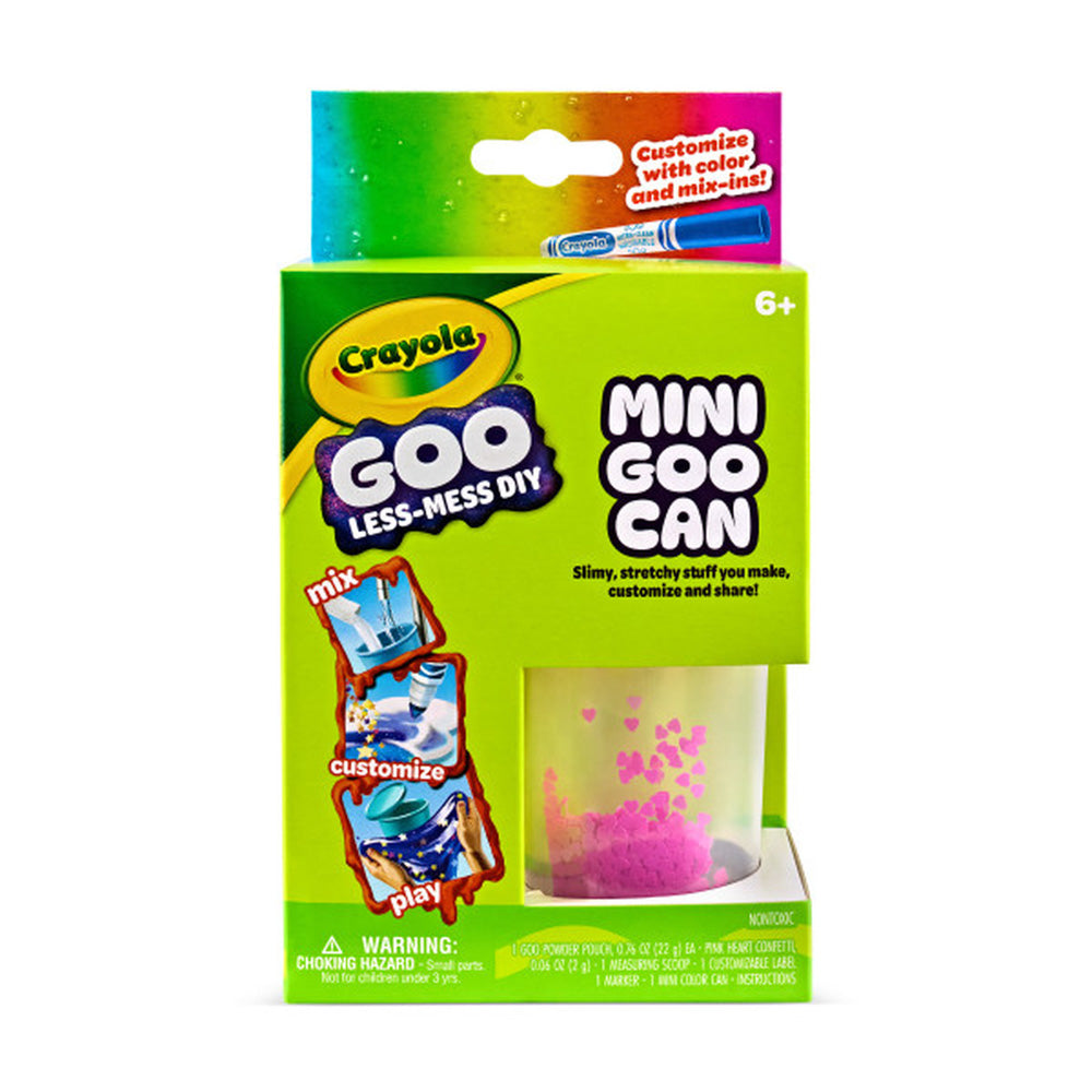Crayola Goo DIY Mini Goo Cans Slime, in packaging