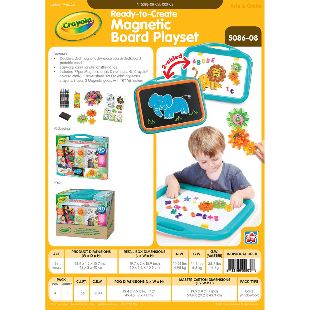Crayola Ready-To-Create Magnetic Board Playset