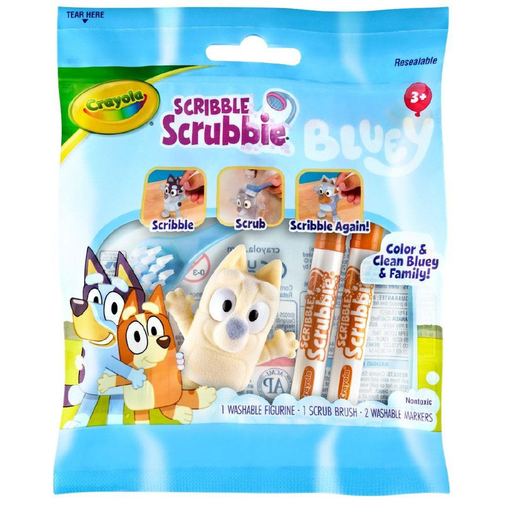 Crayola Scribble Scrubbie Pets Bluey: washable markers -  Assorted Styles