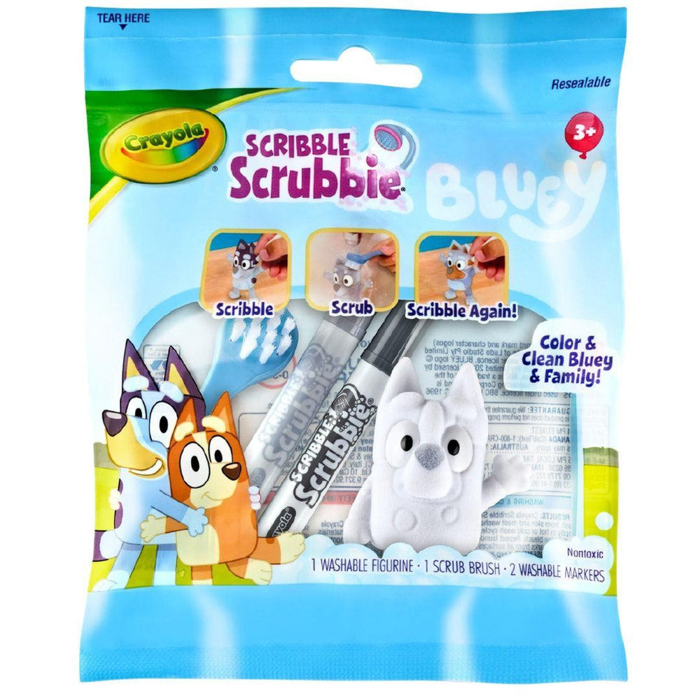 Crayola Scribble Scrubbie Pets Bluey: washable markers -  Assorted Styles