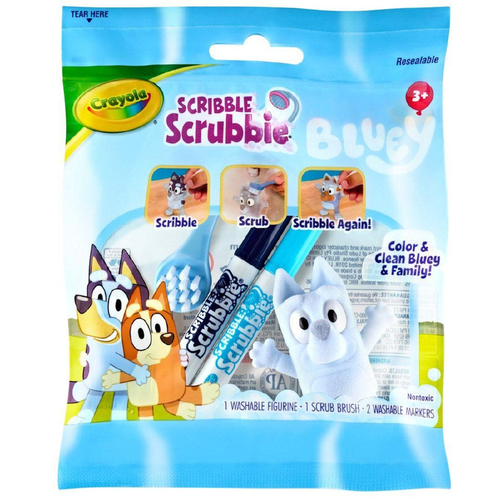 Crayola Scribble Scrubbie Pets Bluey: washable markers -  Assorted Styles
