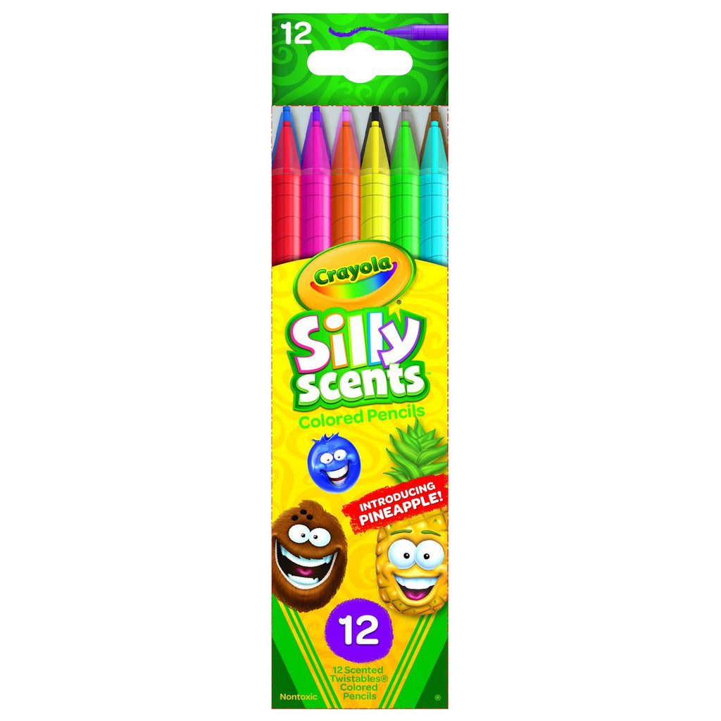 CRAYOLA SILLY SCENTS TWISTABLES COLOURED PENCILS 12 PACK