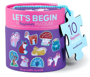 Croc Creek 2 Piece Let's Begin Canister Puzzle - Unicorn