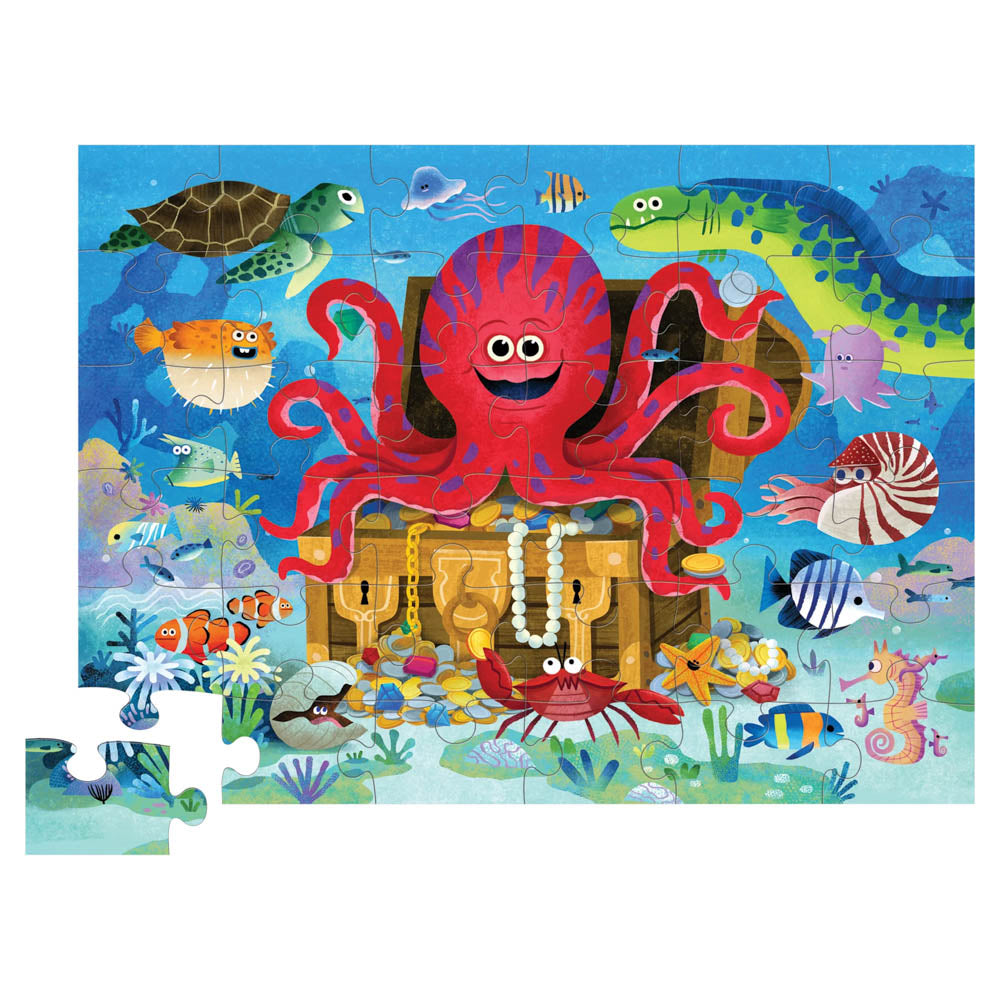Crocodile Creek 36 Piece Floor Puzzle Octopus Treasure jigsaw.
