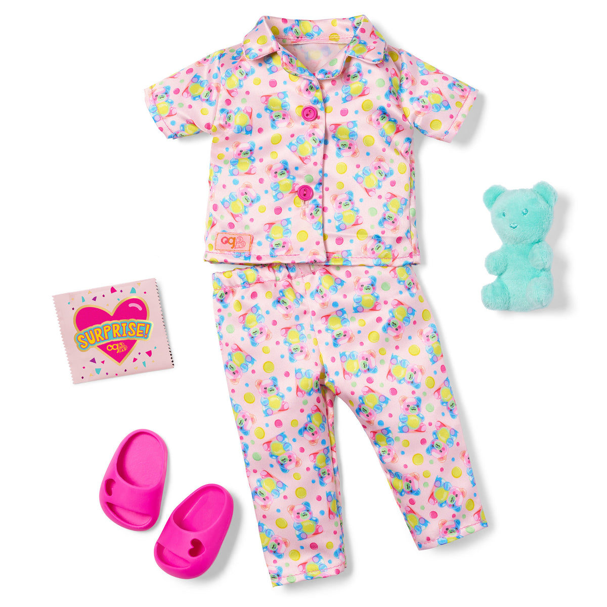 Our Generation Regular Outfit - Snuggly Bears Surprise Pajama - Toyworld NZ