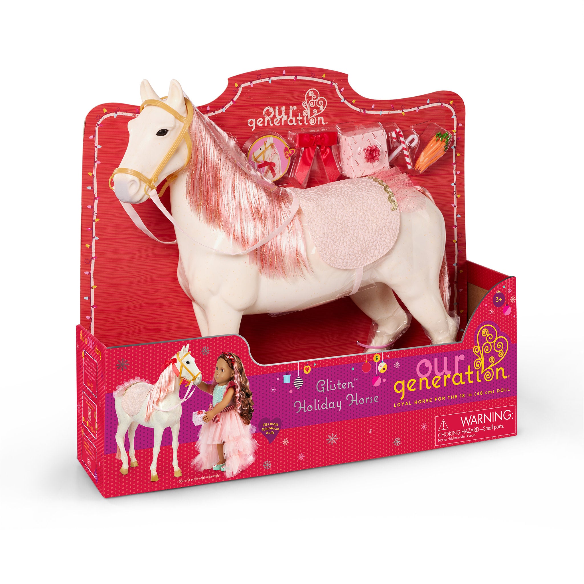 Our Generation 20 Inch Glisten Holiday Horse