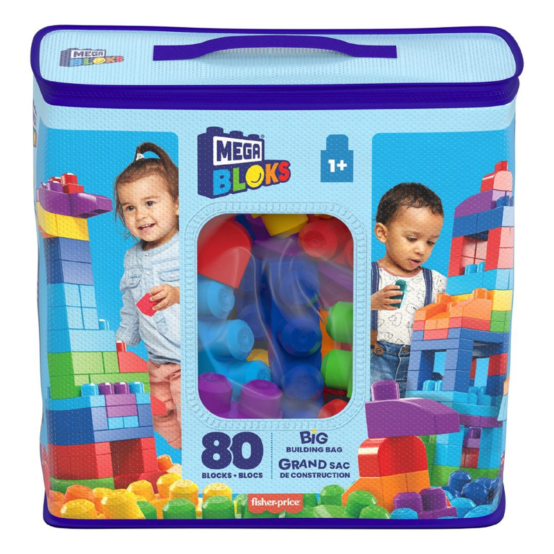 MEGA Bloks Big Building Bag 80 Piece Toyworld NZ
