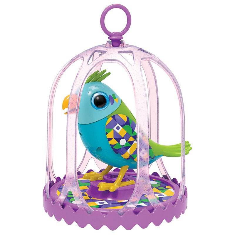 Silverlit Digibirds II Cage Purple With Blue/Green Bird