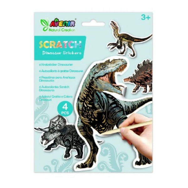 Avenir Scratch Dino Stickers