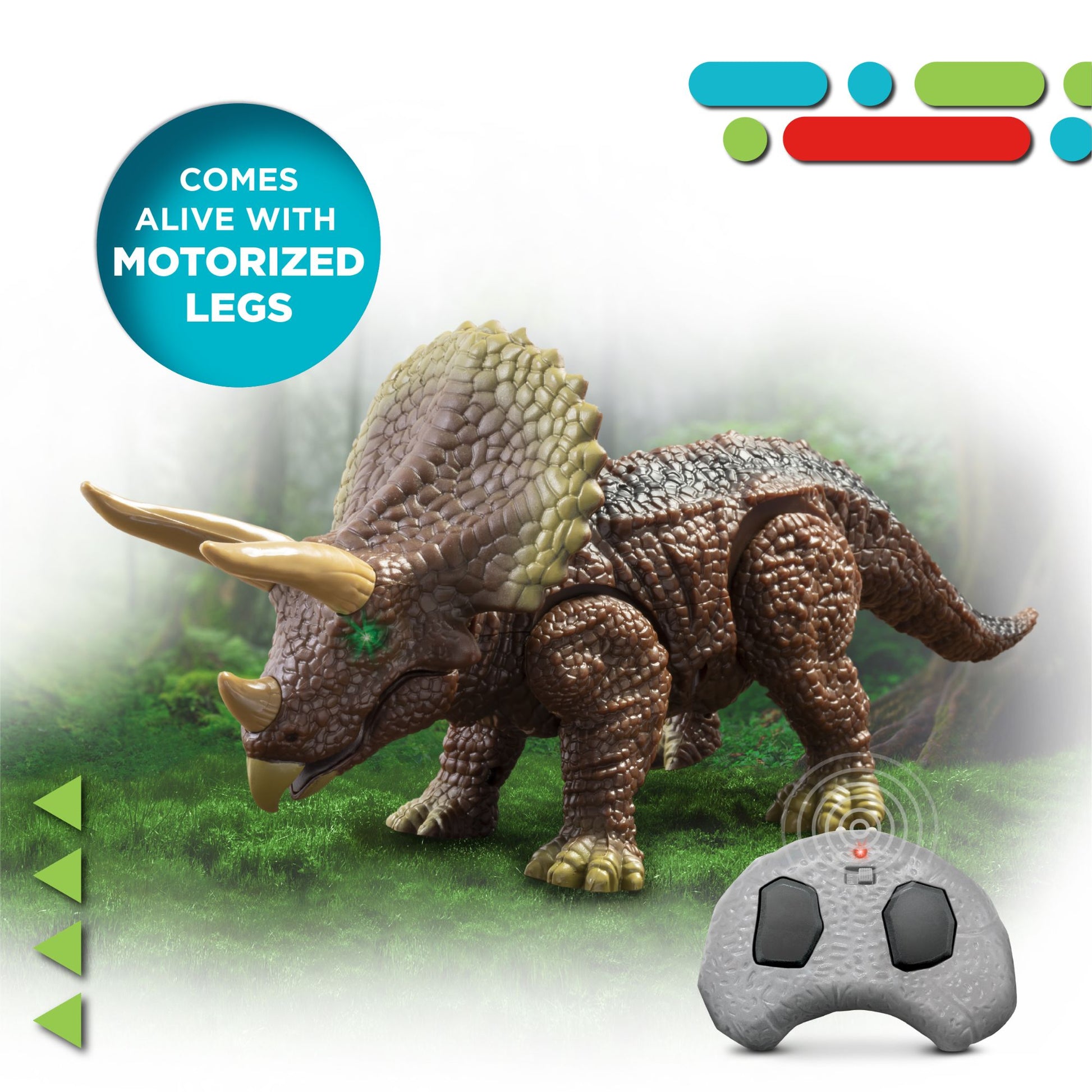 Discovery Triceratops Remote Control Pet Creature - Toyworld NZ