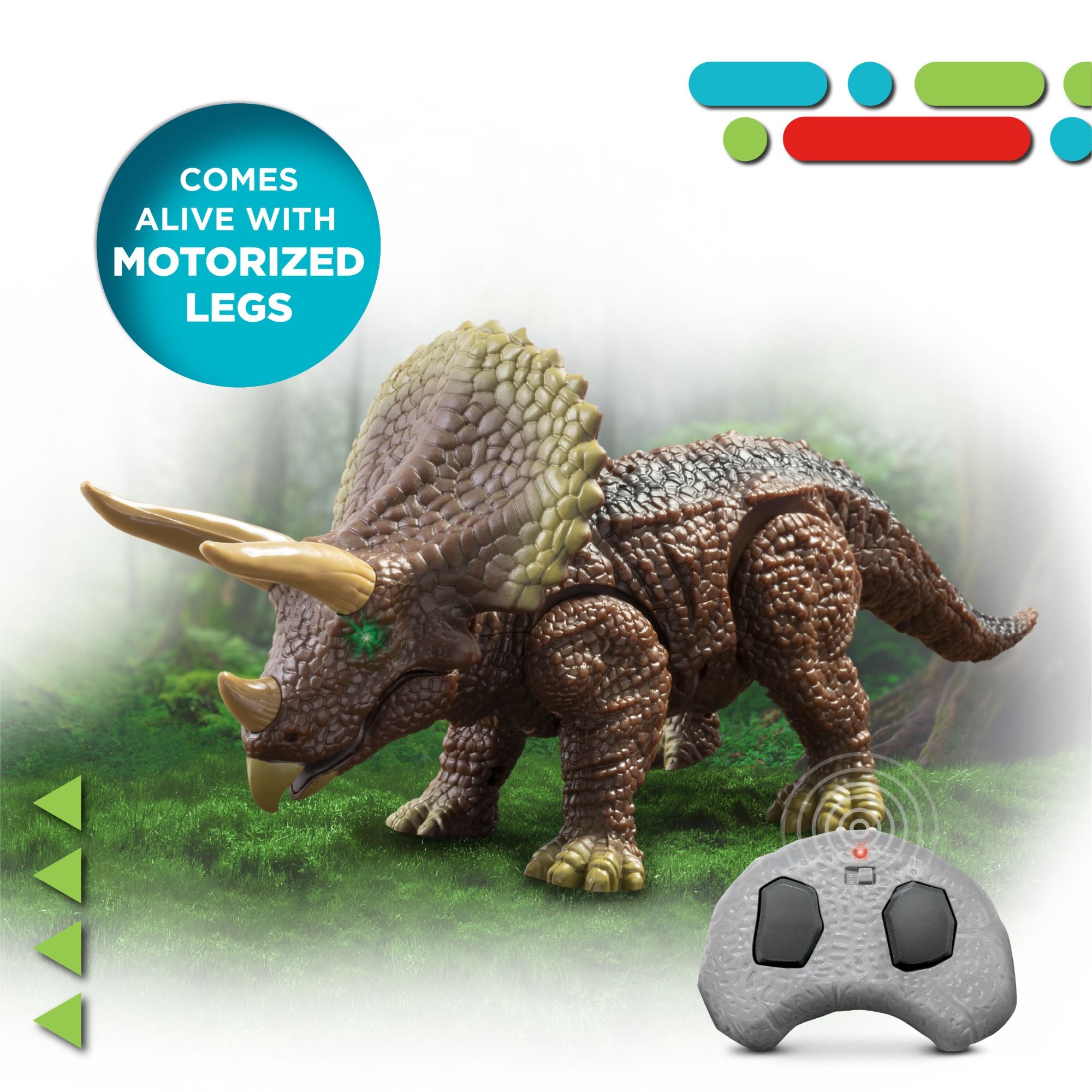 Discovery Triceratops Remote Control Pet Creature - Toyworld NZ