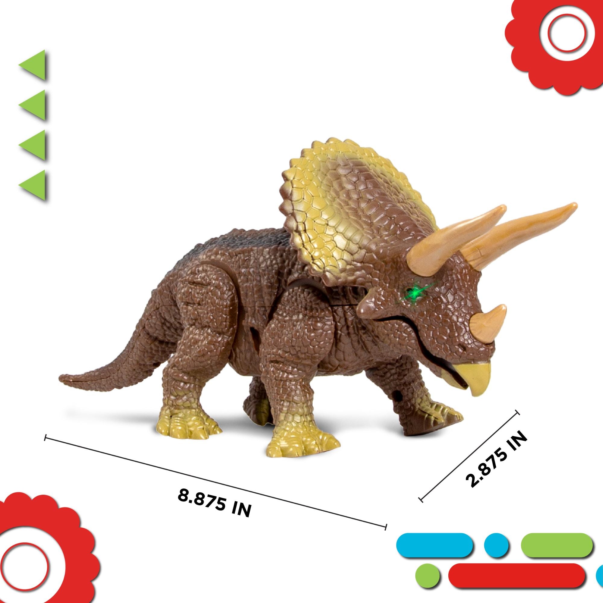 Discovery Triceratops Remote Control Pet Creature - Toyworld NZ