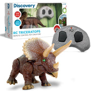Discovery Triceratops Remote Control Pet Creature - Toyworld NZ