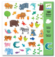 Djeco Stickers Animals 160 Piece - Toyworld NZ
