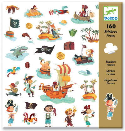 Djeco Stickers Pirates 160 Piece
