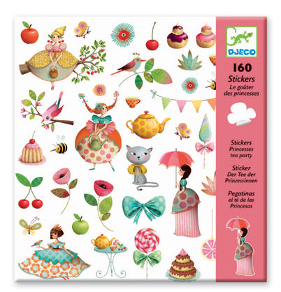 Djeco Stickers Princess Tea Party 160 Piece