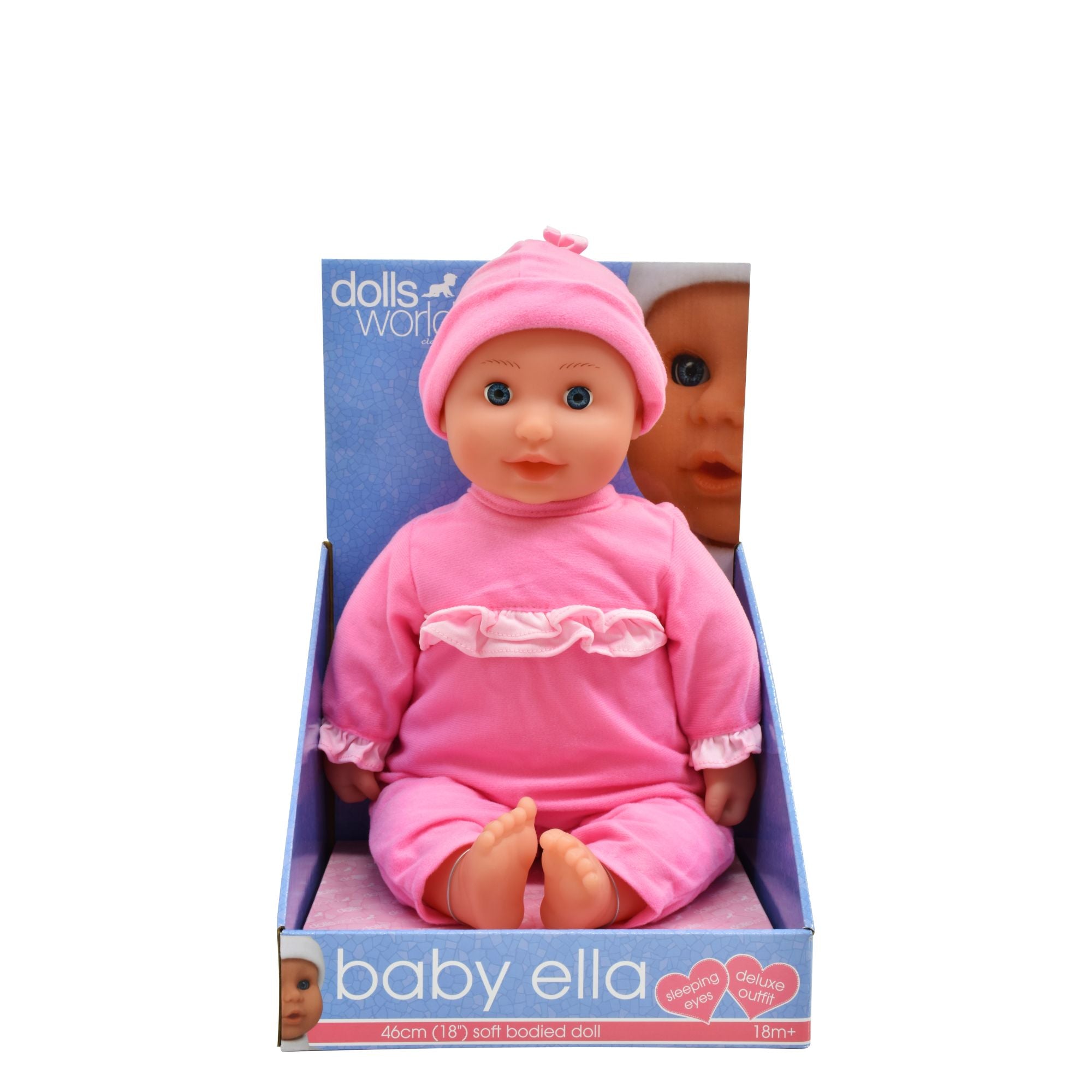 Dolls World Baby Ella 46cm Soft Bodied Doll Assorted Styles Toyworld NZ dolls-world-baby-ella-46cm-soft-bodied-doll-assorted-styles-toyworld-nz