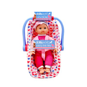 Dolls World Carry Me Issy 30cm Soft Bodied Doll With Car Seat