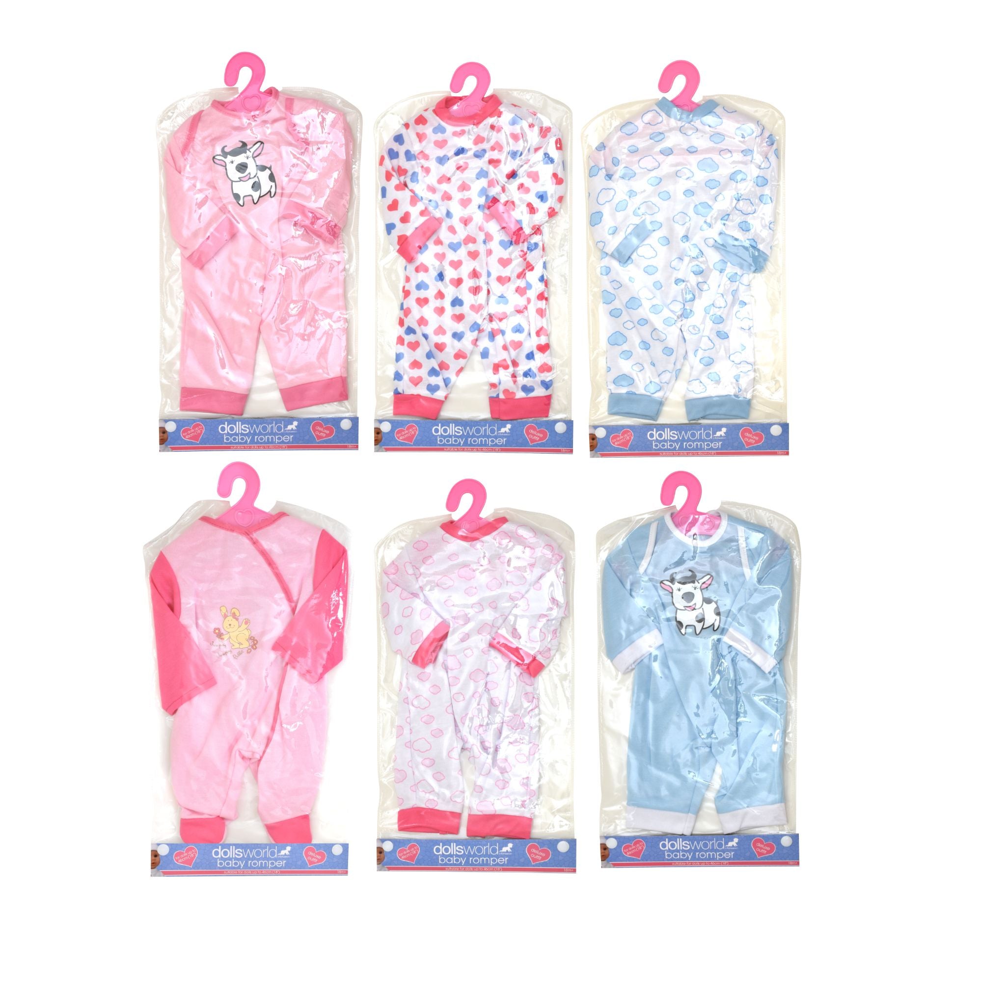 Dolls World Fashion Boutique Baby Romper Assorted Styles