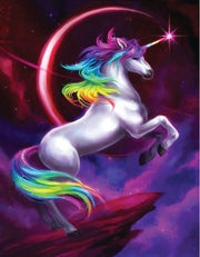 Diamond Art Multi Coloured Unicorn 30cm X 30cm