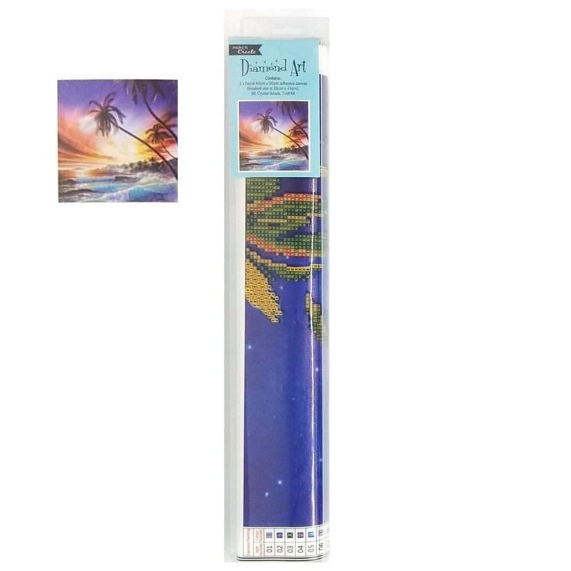 Diamond Art Surf Beach Scene 40cm X 50cm