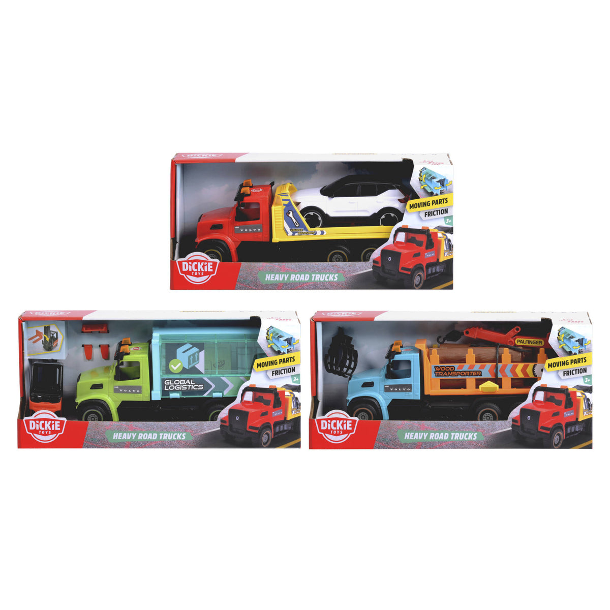 Dickie Heavy Road Trucks Toys - Assorted Styles.