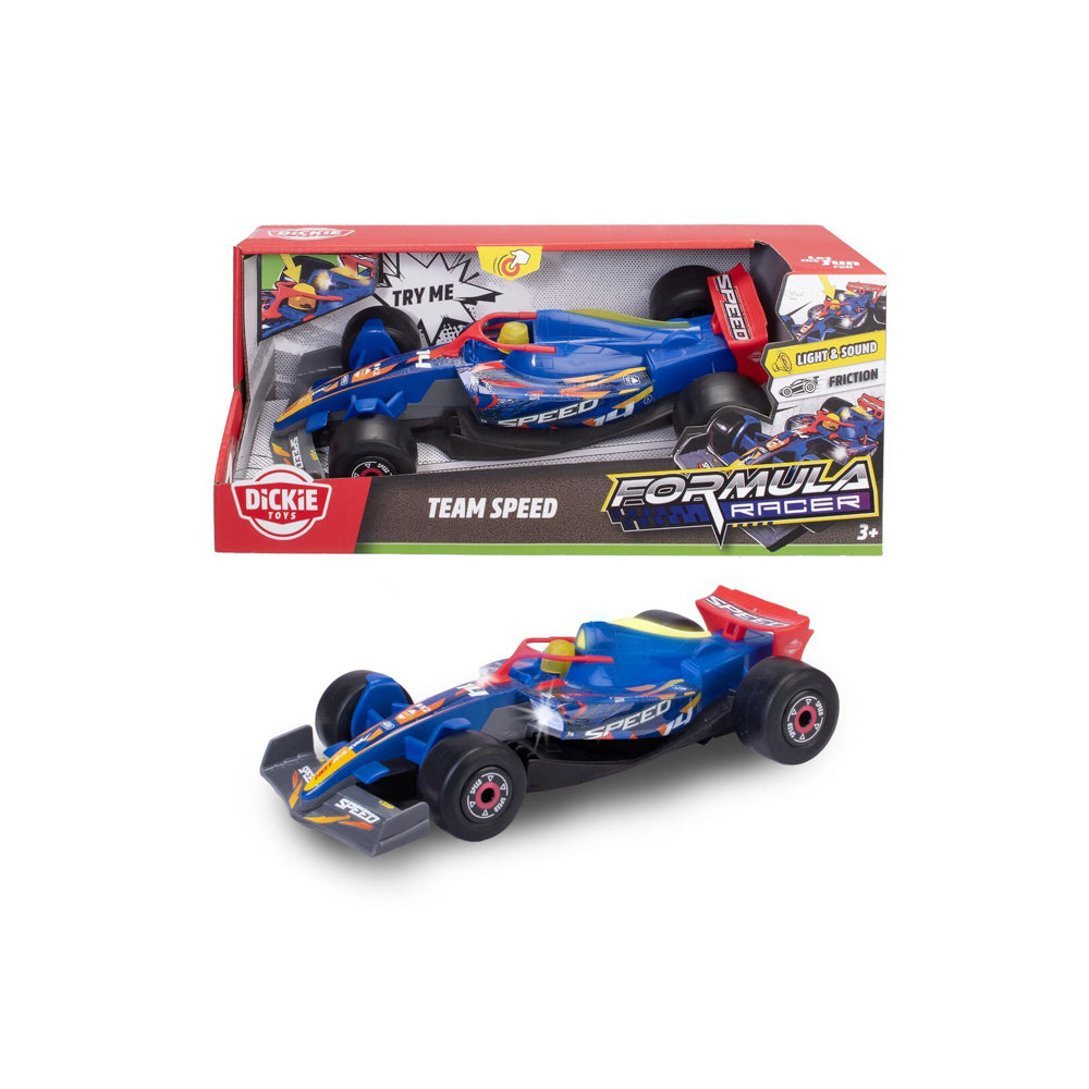 Dickie Toys Formula Racer Team Speed 1:24 Die-Cast Vehicle toy.