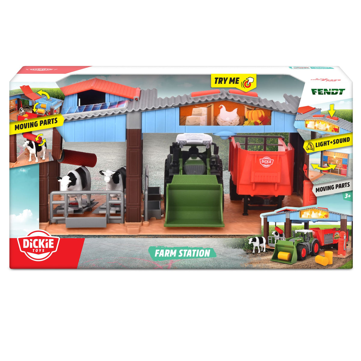Dickie Toys Interactive Farm Station Playset toys.