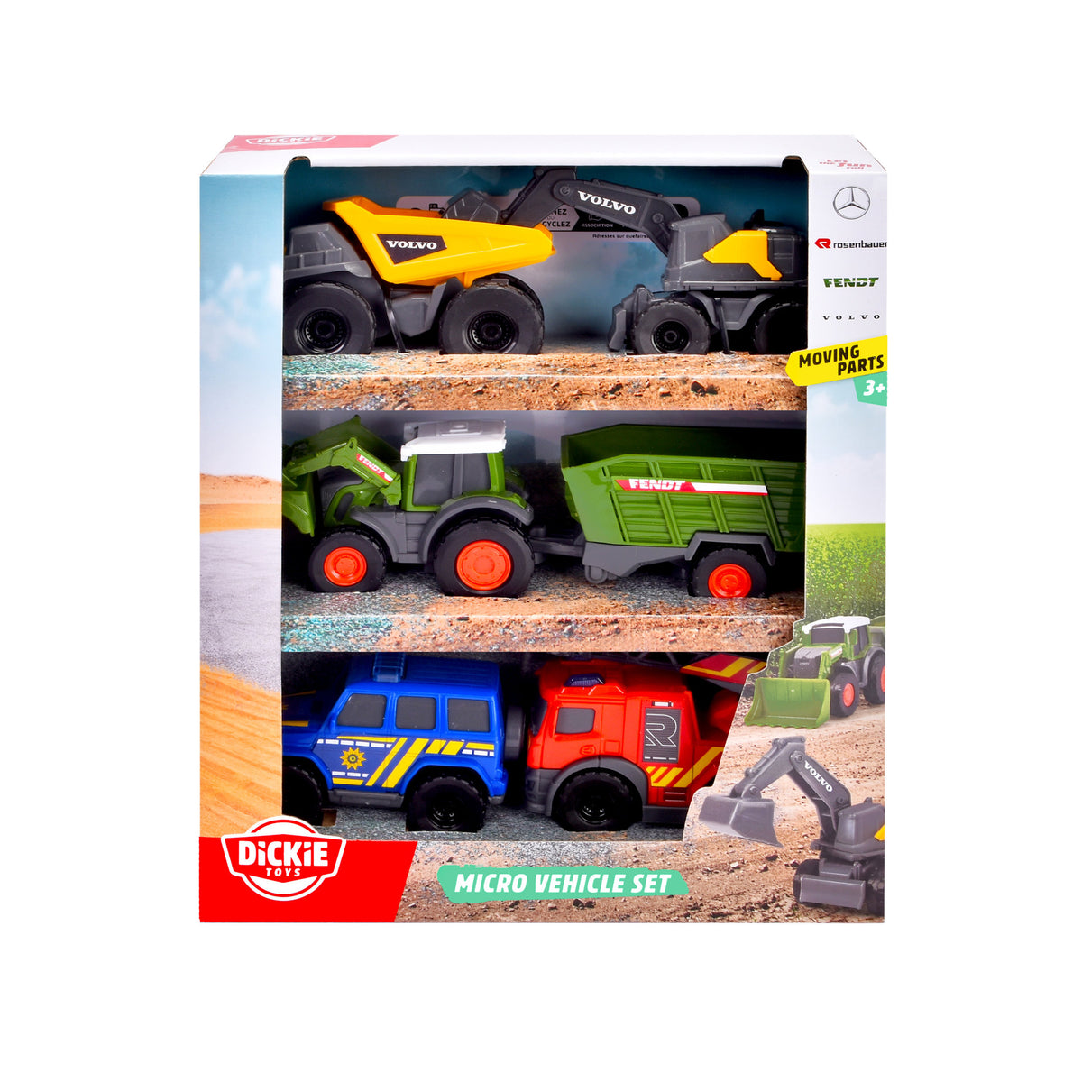 Dickie Toys Micro City Team toys set.