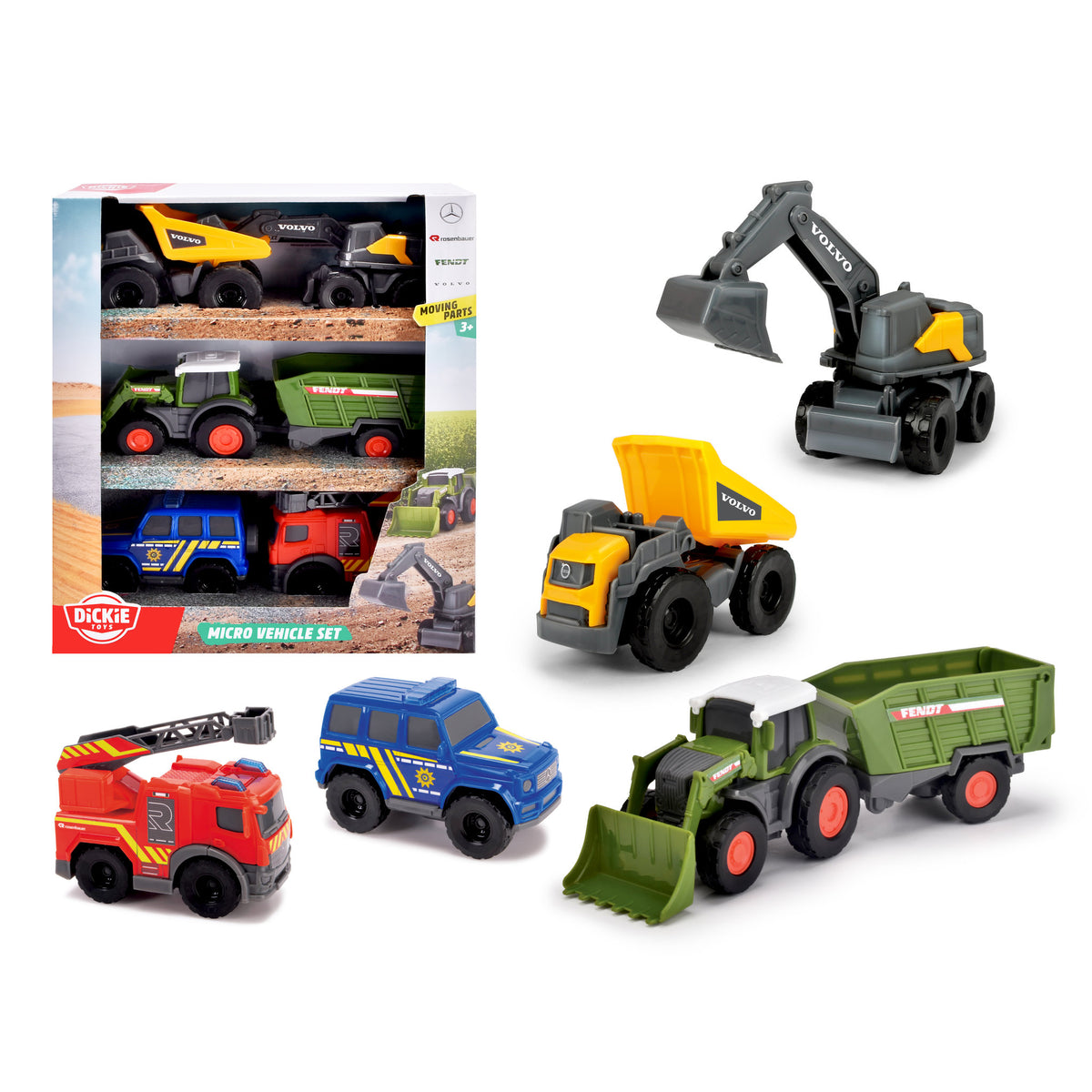 Dickie Toys Micro City Team toys set.