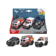 Dickie Toys Micro Rescue Patrol Vehicle Set toys.