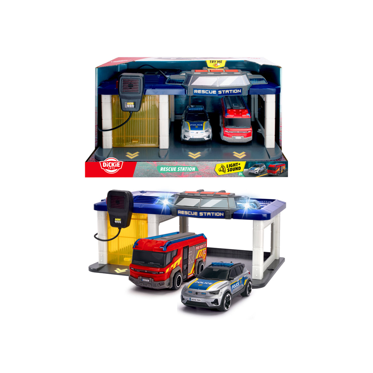 Dickie Toys SOS Rescue Station 2 Vehicle Set toys.