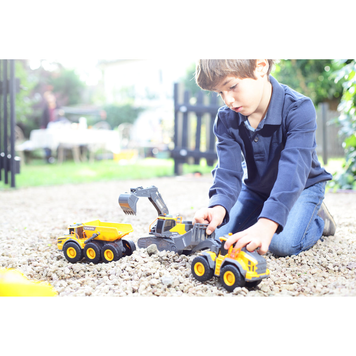 Dickie Toys Volvo Tracked Excavator toy.