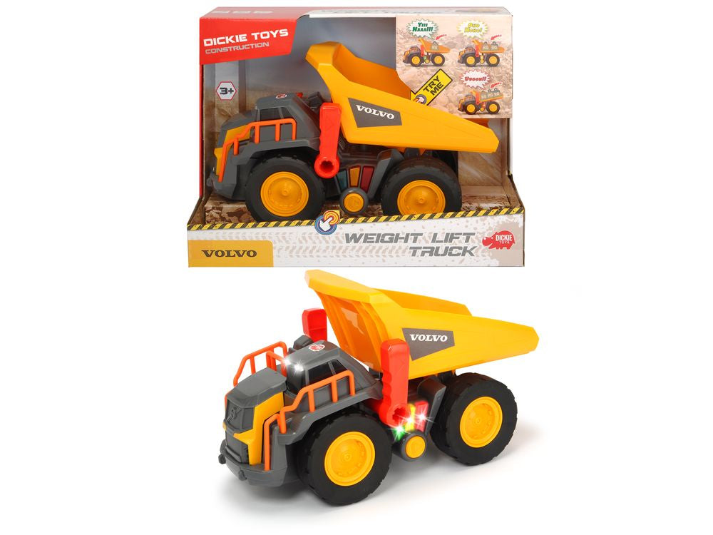 DICKIE TOYS CONSTRUCTION VOLVO WEIGHT LIFE TRUCK 30CM