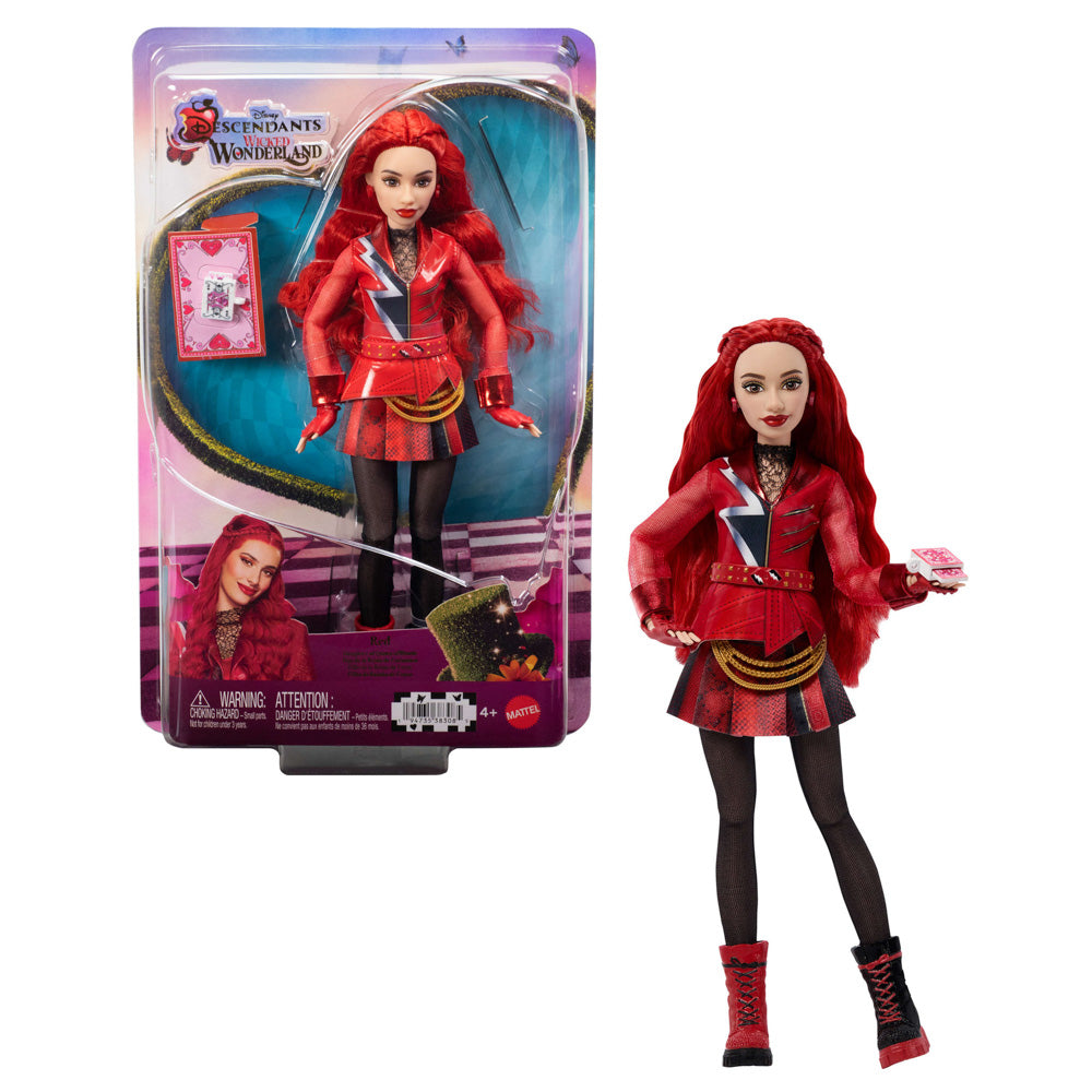 Disney Descendants Wicked Wonderland - Red Daughter of Queen of Hearts Doll.