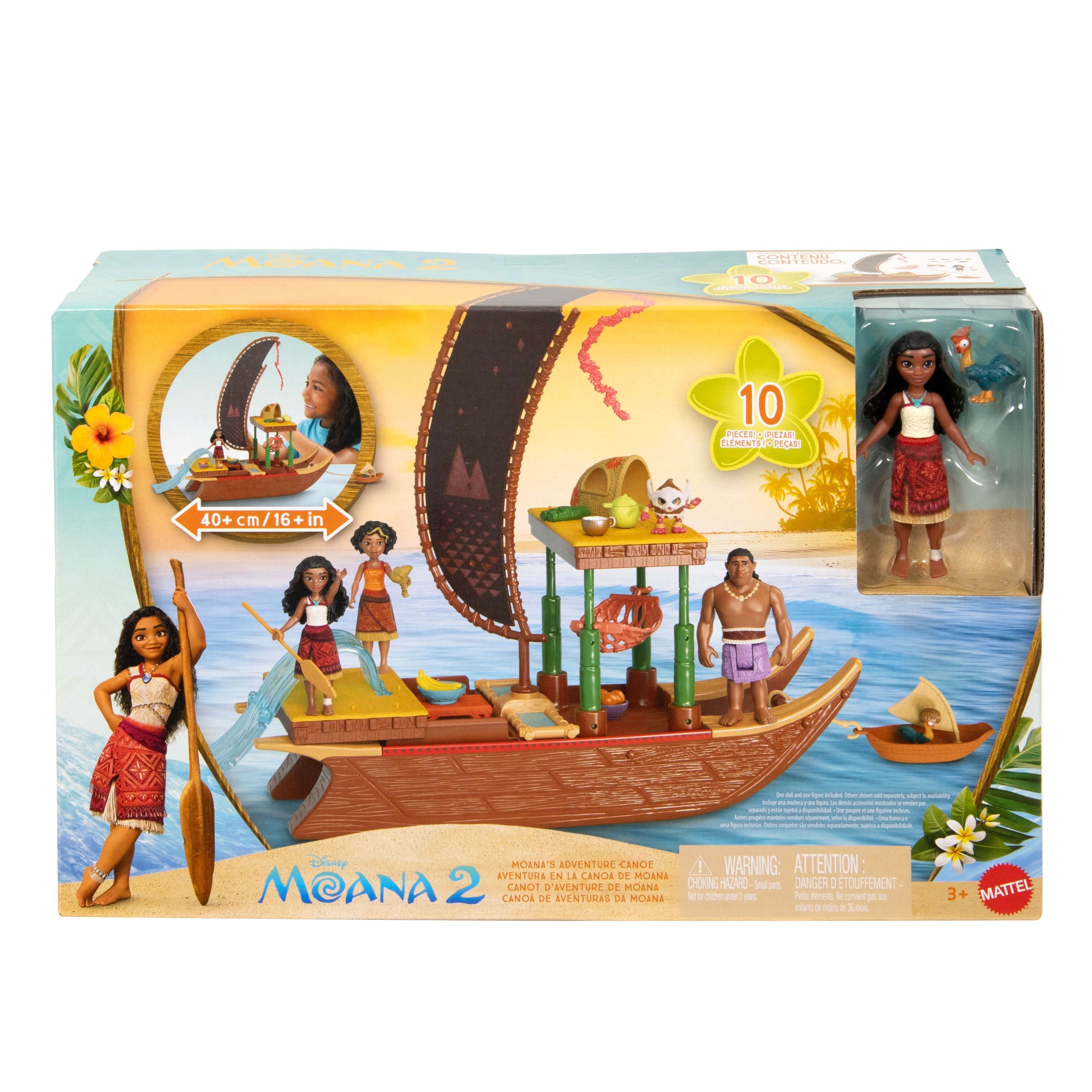 Disney Moana 2 Moana's Adventure Canoe Playset