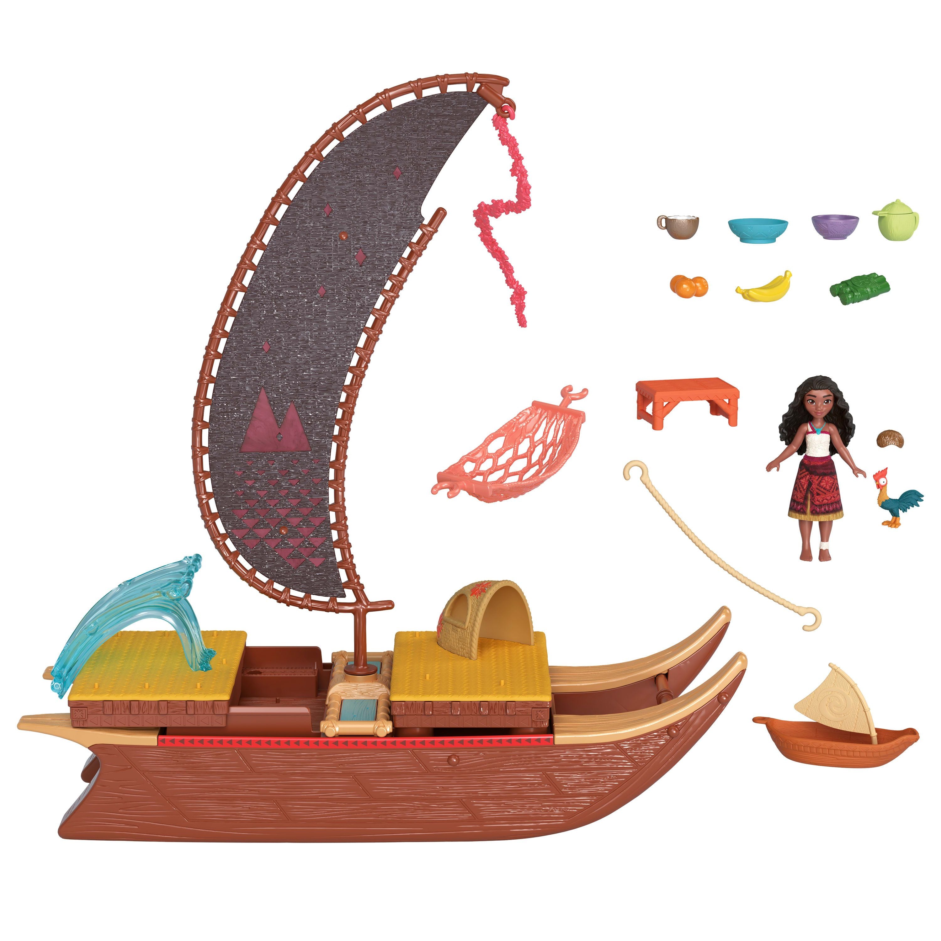 Disney Moana 2 Moana's Adventure Canoe Playset