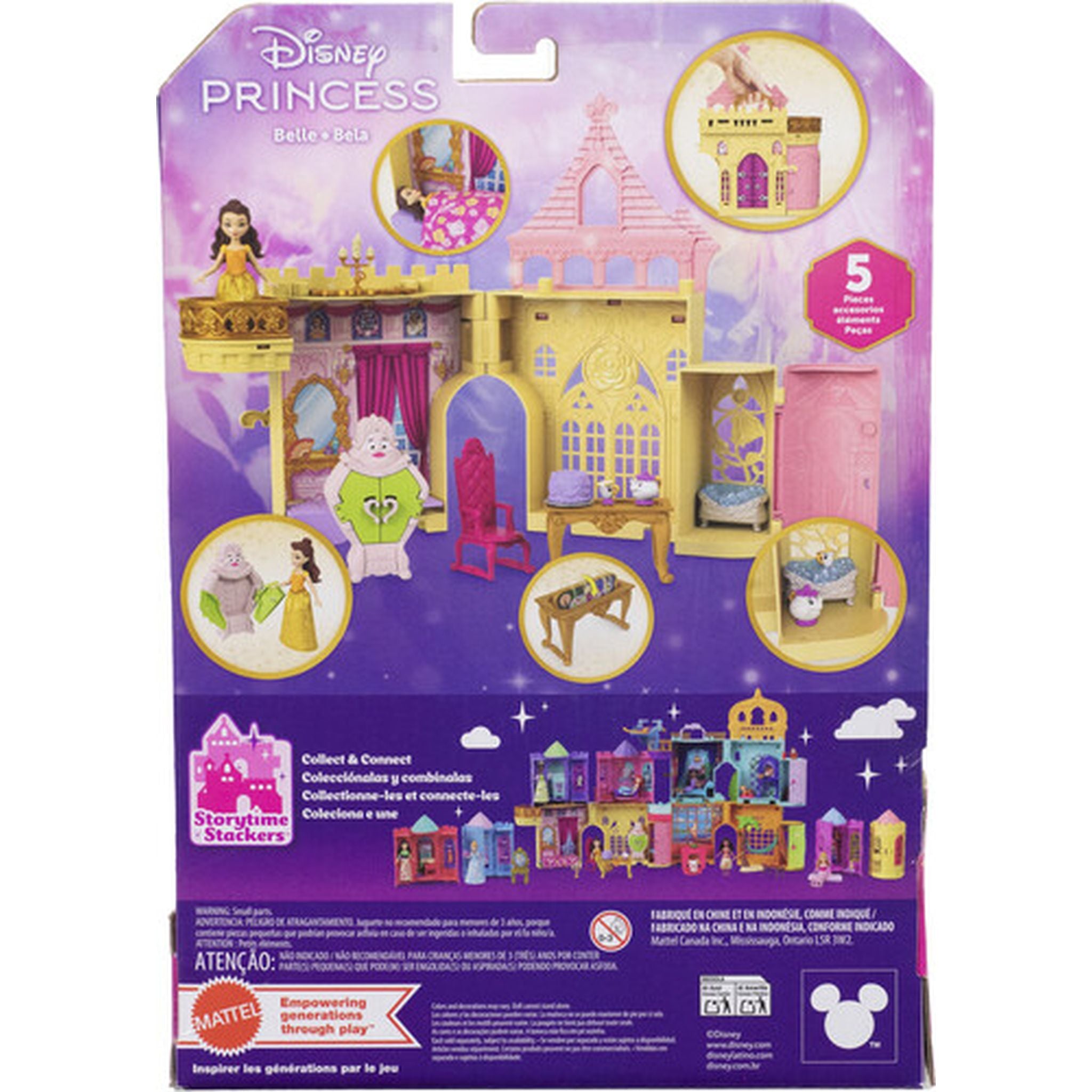 Disney Princess Small Doll Belle  Stacking Castle