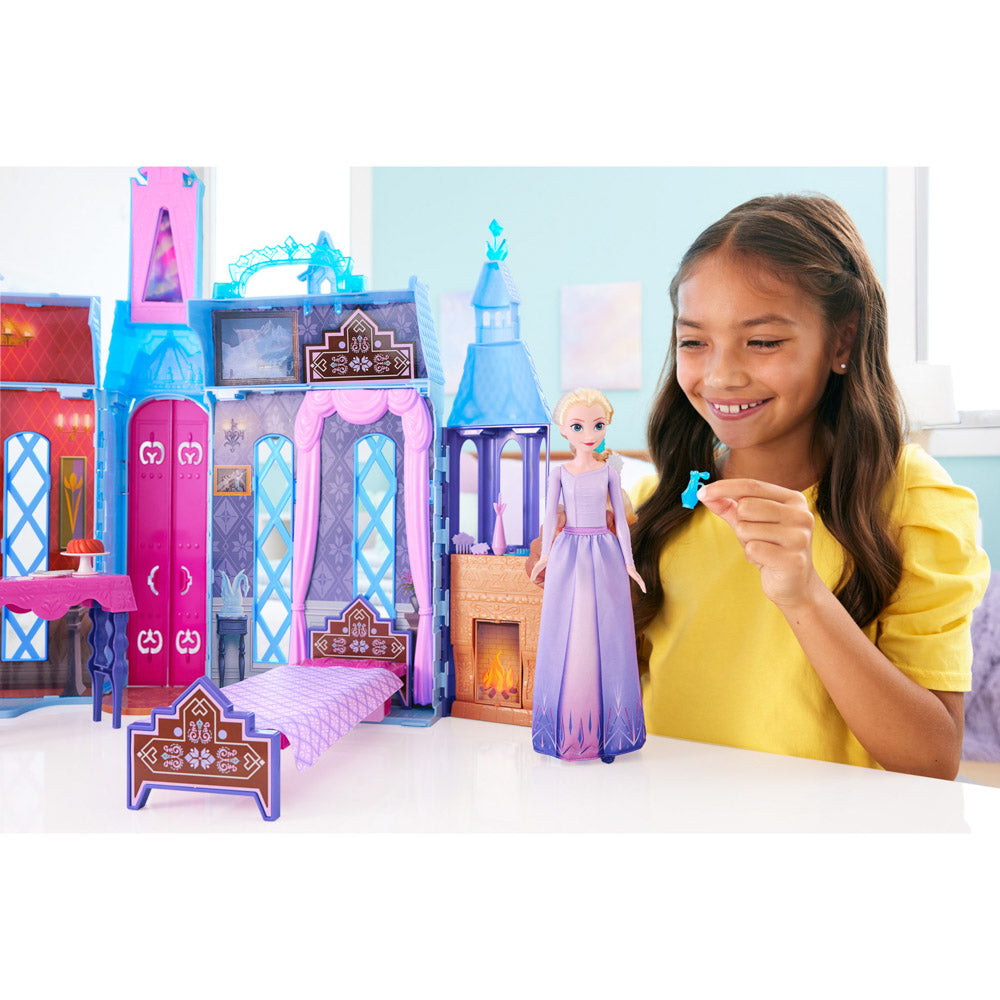 Child playing with the Disney Frozen Elsa's Arendelle Castle