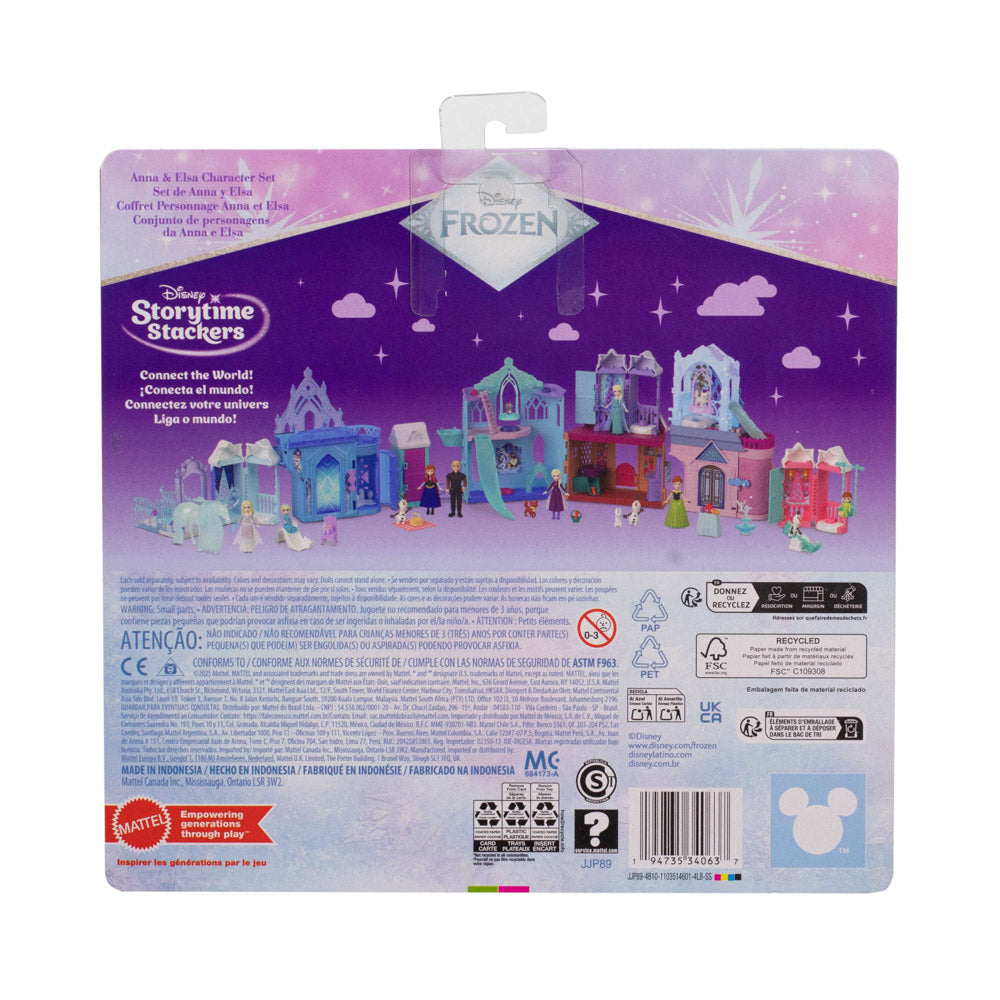 Back packaging of the Disney Frozen Small Doll Story Pack Figure Playset