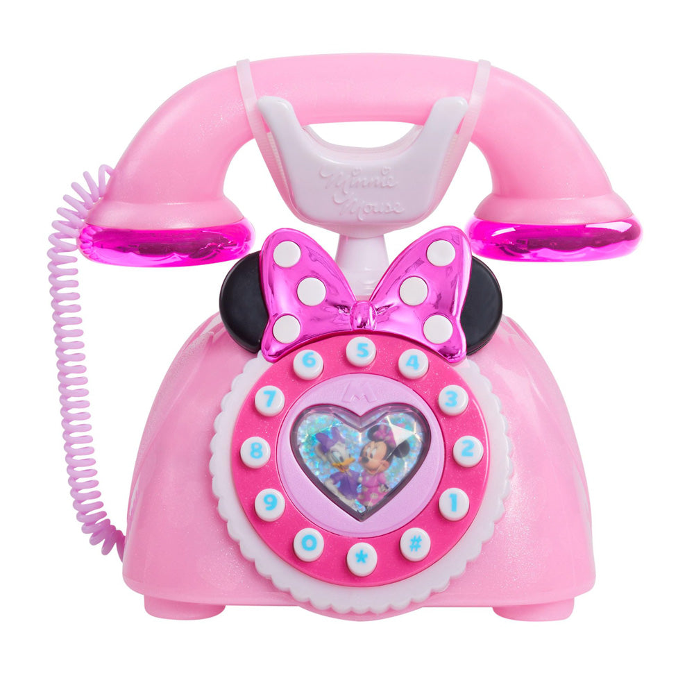 Pink Disney Junior Minnie Mouse Ring Me Rotary Play Phone