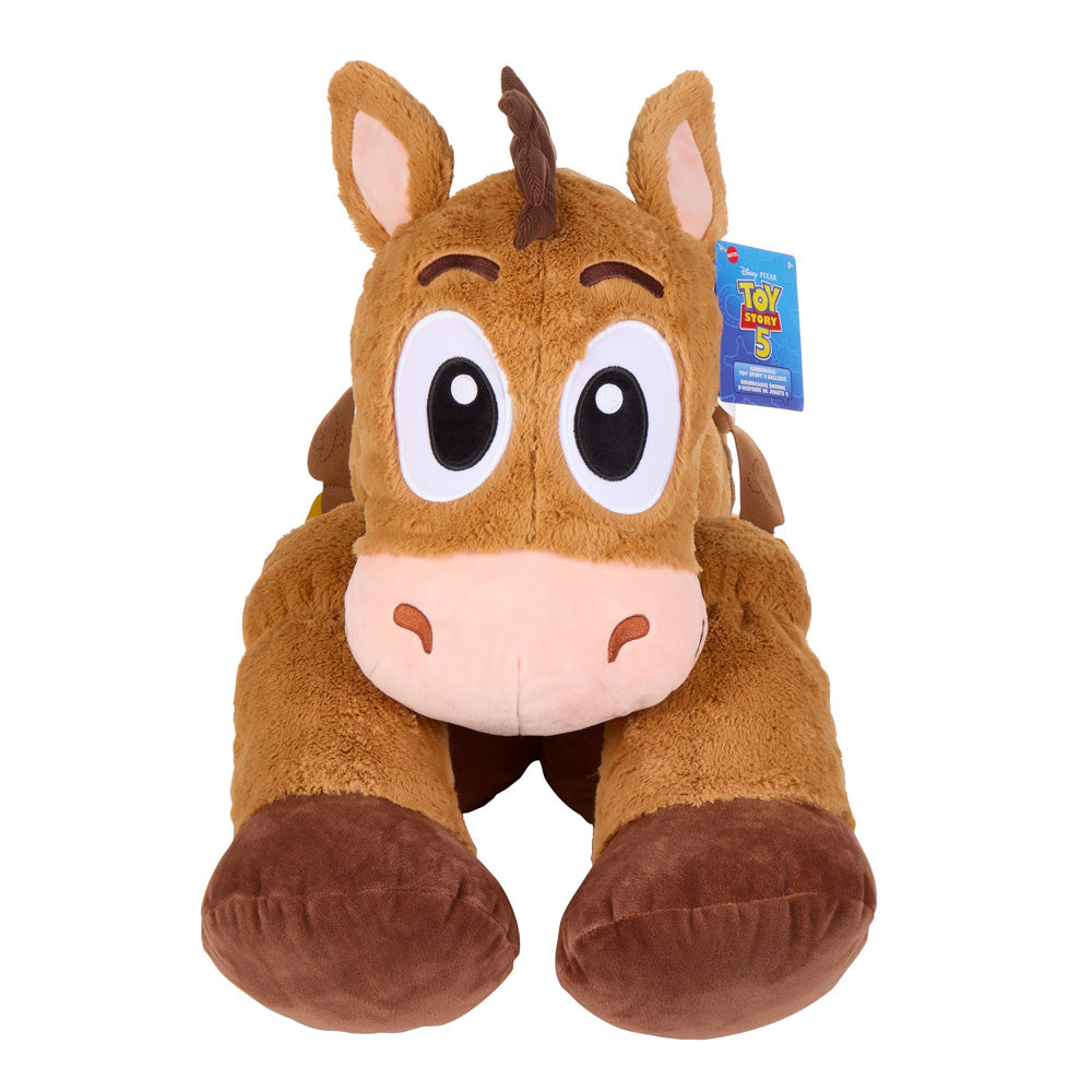 Front view of Disney Pixar Toy Story 5 Ginormous Bullseye horse Plush soft toy