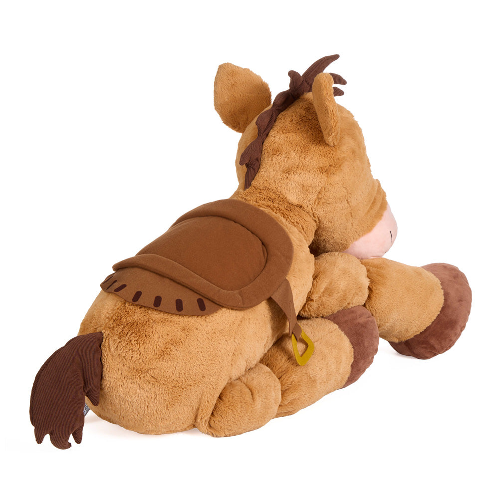 back view of Disney Pixar Toy Story 5 Ginormous Bullseye horse Plush soft toy