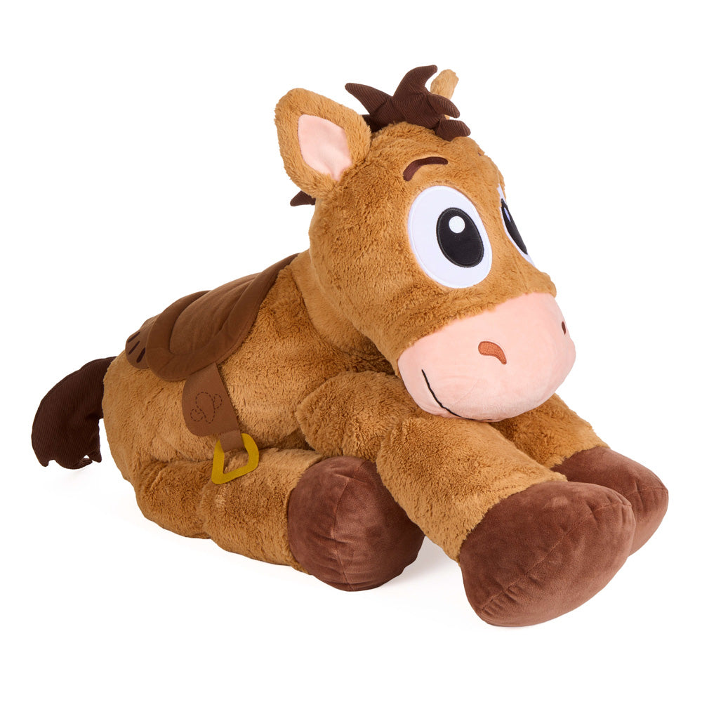 Side view of Disney Pixar Toy Story 5 Ginormous Bullseye horse Plush soft toy