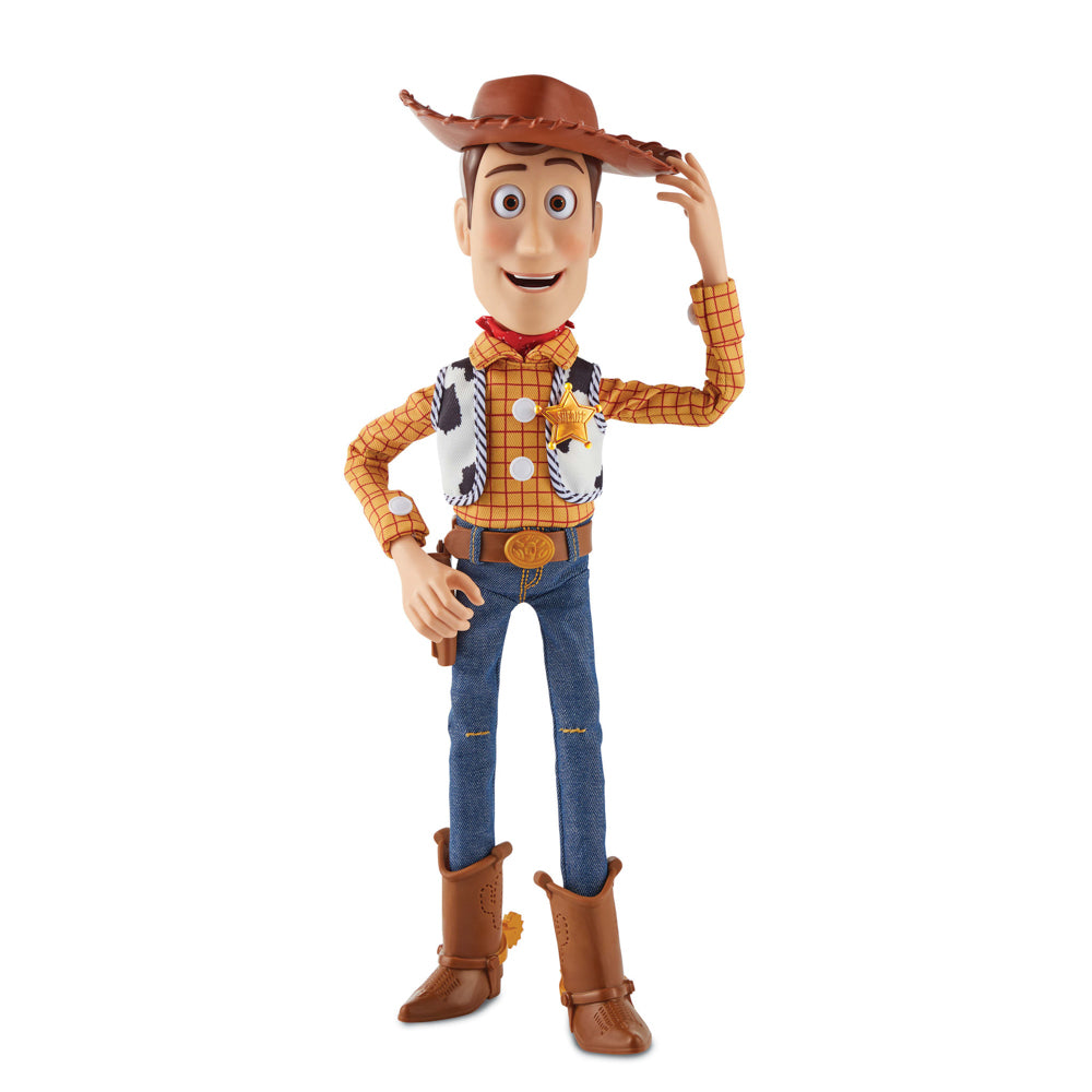Disney Pixar Toy Story 5 Ultimate Action Talking Woody 16 Inch Figure doll standing