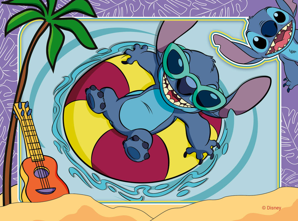 Disney Stitch 4 pack Jigsaw Puzzle box