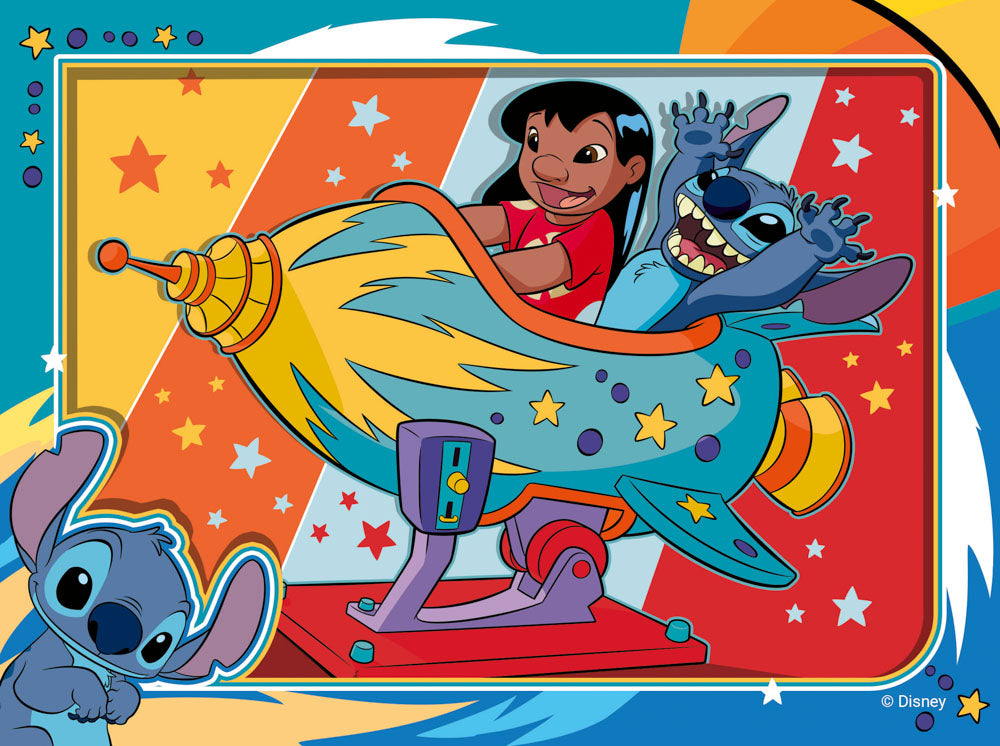 Disney Stitch 4 pack Jigsaw Puzzle box
